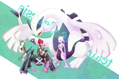 Pokemon Mewtwo Espeon Lugia Metagross