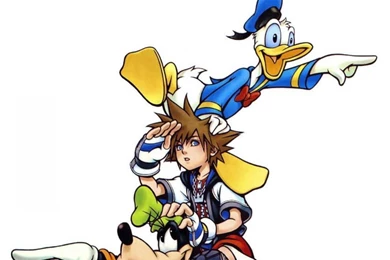 Kingdom Hearts Sora Goofy Donald Duck HD Wallpapers Wallpapers ...