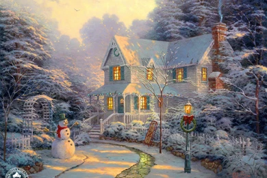 Thomas Kinkade Winter Desktop Backgrounds