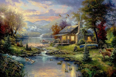 Can You Find The Serial Killers In These Thomas Kinkade Paintings ...