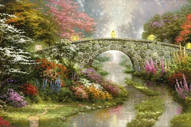Image From Http://www.artwallpaper.eu/Thomas Kinkade/images/Thomas ...