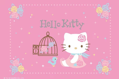 Hello Kitty Pink Roses Wallpapers   Cute Wallpapers