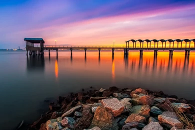 Seaside Promenade Mac Wallpapers Download