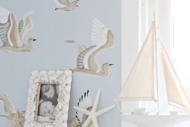 Seaside inspired Living Room Wallpapers