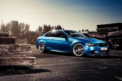 Wallpapers Bmw M3 Blue Car Parking Wallpapers