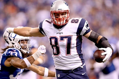 Rob Gronkowski, Dwight Lowery   LA Times