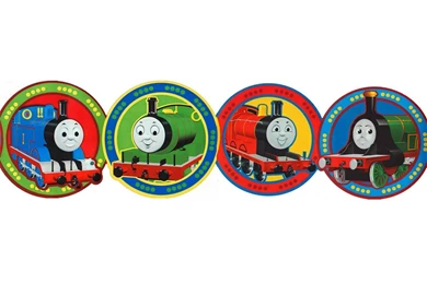 Amazon.com: Thomas Train Circles Prepasted Wall Border Roll: Home ...