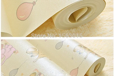 0.53*10M Modern Kids Room Puppy Stars Bedroom Wallpapers Washable ...