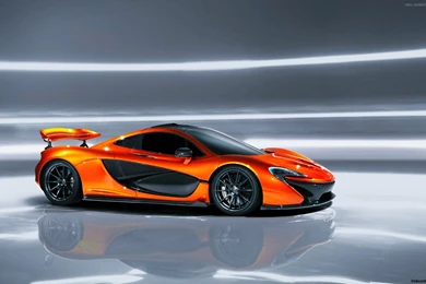 2015 McLaren P1 Orange Desktop Wallpapers HD Wallpapers