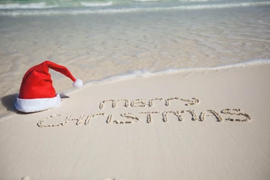 Merry Christmas Beach Wallpapers