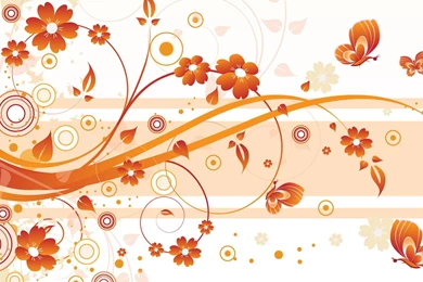 FLORAL FLIRTATION WALLPAPER   (