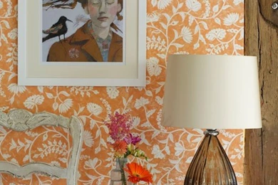 Orange And White Floral Wallpapers