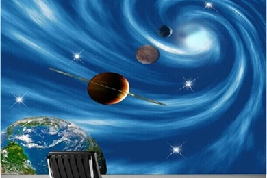 2014 Real Tapete Papel De Parede Infantil Star Cosmic Nebula ...