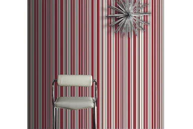 Opera Sophia Stripe Wallpapers Red 10m   Masters Home Improvement
