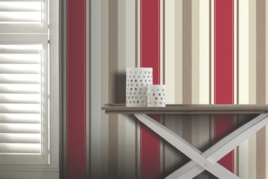 Dante Stripe Arthouse Wallpapers In Red