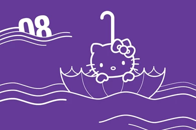 Hello Kitty Violet Wallpaper Images