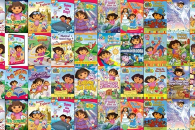Dora The Explorer Its A Party « Tiled Desktop Wallpapers