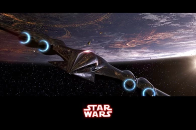 My Free Wallpapers Star Wars Wallpapers : Coruscant Approach