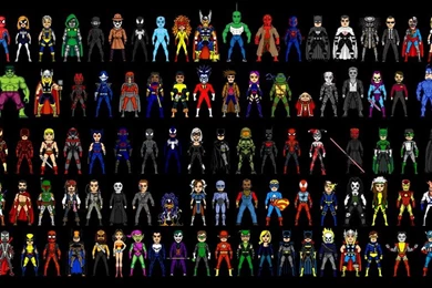 DC Comics Suit Superheroes Ghost Rider Pixel Art Marvel Comics ...