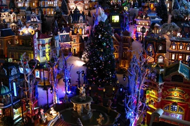 CHRISTMAS VILLAGE WALLPAPER   (