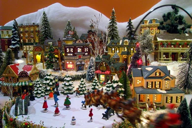 Pics, Facts, Funny Stuff About Animals & Nature Christmas Village ...