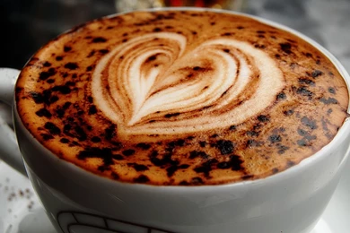 Download Wallpapers 1920x1080 Coffee, Cappuccino, Heart, Skin Full ...