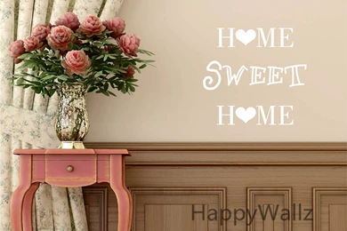 Home Sweet Home Family Quote Wall Sticker Decorating DIY Family ...