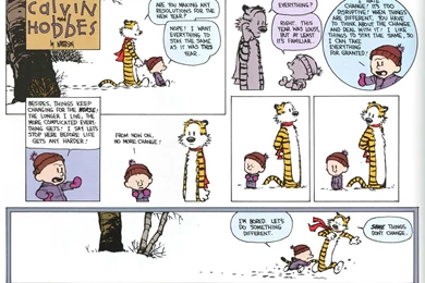 Calvin And Hobbes Comics New Year Wallpapers