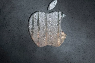 Glass Apple Logo Carved In Metal iPhone 5 Wallpapers / IPod ...