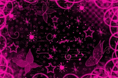 Black And Pink Skull Wallpapers Wbp04