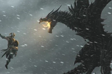 The Elder Scrolls, Skyrim, Dragon iPhone 4/4S/iPod   Wallpapers ...