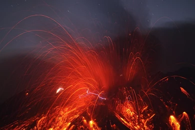 Sparks Volcanic Eruption Wallpapers And Images   Wallpapers ...