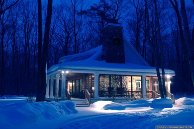 Winter Cottage Wallpapers   Crazy Frankenstein