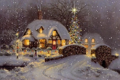 Christmas Cabin Wallpapers   Bing Images