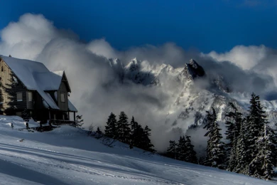 Winter Cabin : Desktop And Mobile Wallpapers : Wallippo