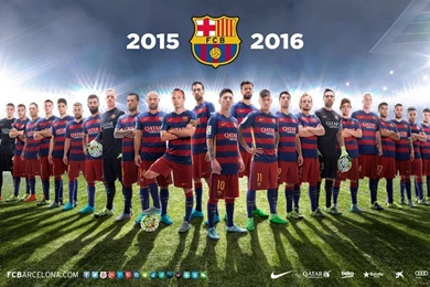 FC Barcelona Squad 2015 16 Football Team Wallpapers Free Desktop ...