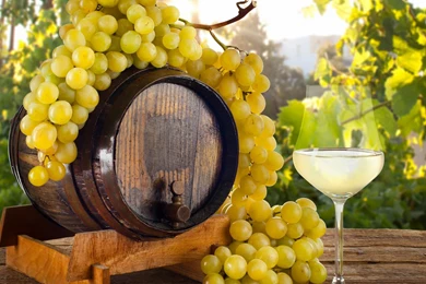 Download Wallpapers 3840x2160 Wine, Barrel, Grapes 4K Ultra HD HD ...