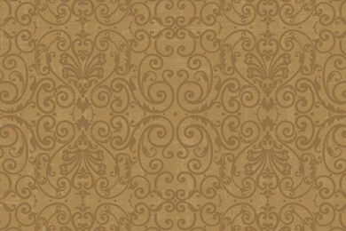 Metallic Gold & Gold Tuscan Fine Scroll Wallpapers