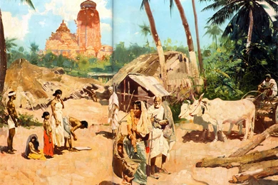Wallpapers Pictorial Art Zdenek Burian At The Indian Village Image ...