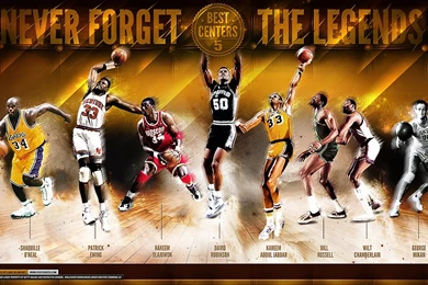 Wallpapers Nba Legends Center 1366x768