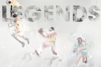 Magic Johnson, Larry Bird, Michael Jordan – 'Legends' (WALLPAPER ...
