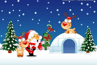 Christmas Illustration Vector Santa Claus Wallpapers 8 Wallcoo.net