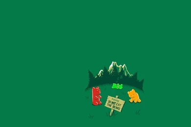 Minimalistic Funny Gummy Bears – Animals Bears HD Desktop Wallpapers