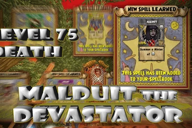 Wizard101 Malduit The Devastator: Death Minion Level 75   YouTube