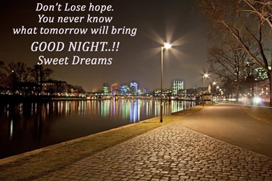 Nice Quote On Dont Lose Hop Good Night Thoughts HD Wallpapers