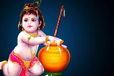 Lord Krishna Wallpapers, Bal Gopal Jamnashtami Greetings