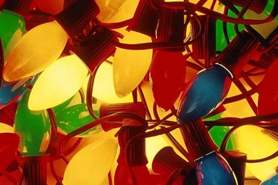 Tangled Christmas Lights   Christmas Decorations Wallpapers Image