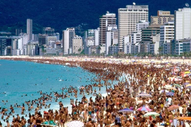 Desktop Wallpapers » Other Backgrounds » Sea Of Humanity, Rio De ...