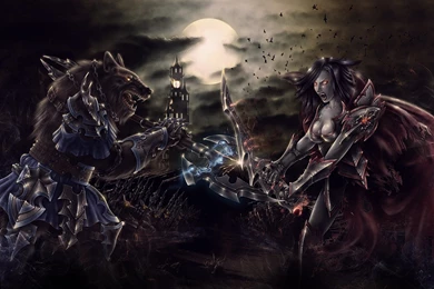 Nocturnal Clash Wallpapers From Werewolf Wallpapers