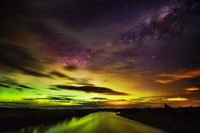 The Southern Lights Aurora Australis In New Zealand Wallpapers